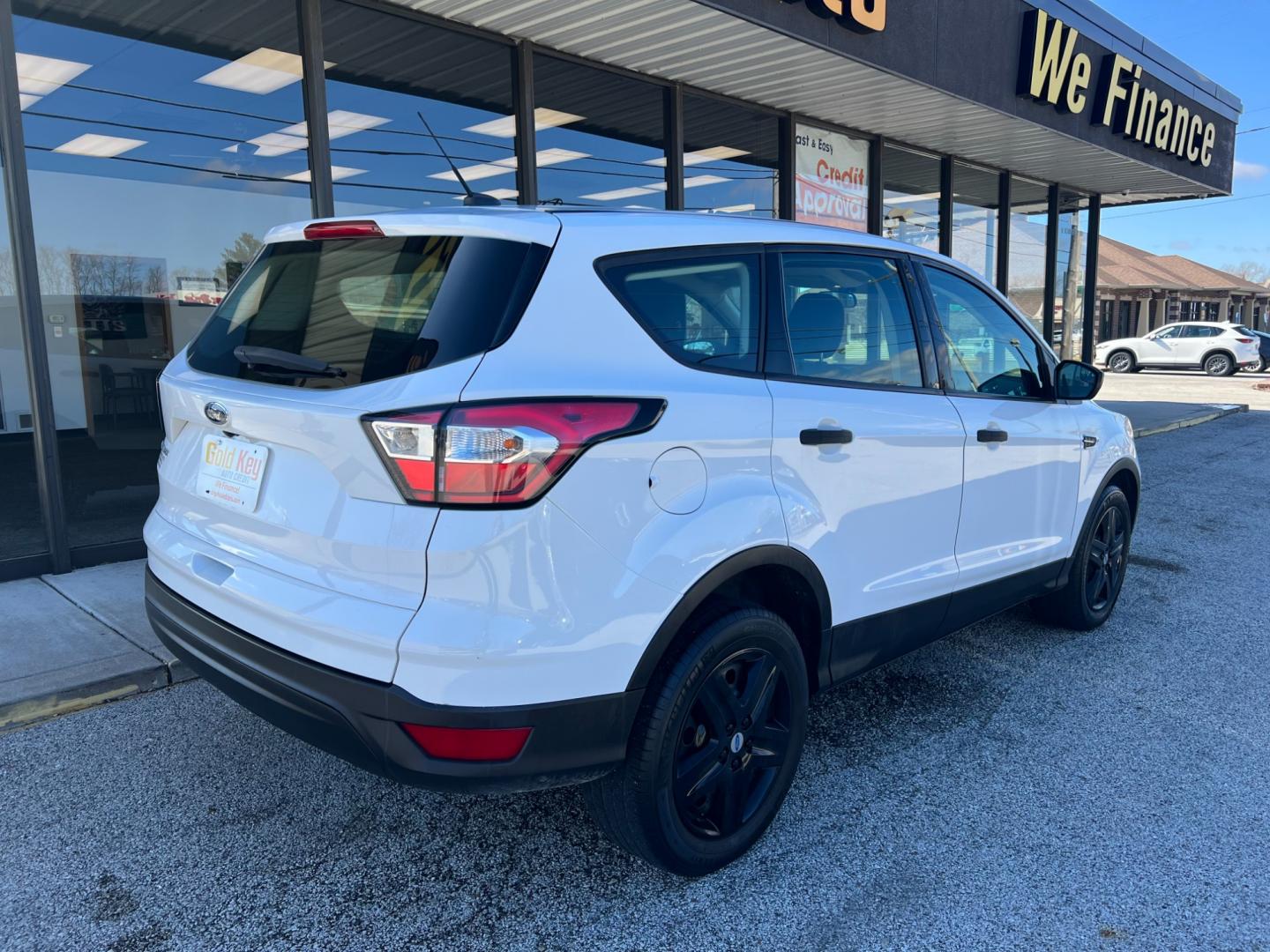 2018 Oxford White Ford Escape S FWD (1FMCU0F72JU) with an 2.5L L4 DOHC 16V engine, 6-Speed Automatic transmission, located at 1633 W Kimberly, Davenport, IA, 52806, (563) 323-5341, 41.559456, -90.598732 - Photo#3